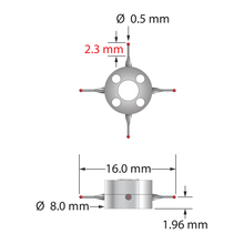 XXT-STR-0516 star stylus with 0.5mm ruby balls and carbide stems by Q-Mark Manufacturing, Inc.