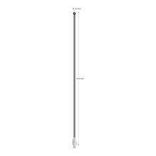 M3 XXT stylus with 3.0 mm diameter silicon nitride ball, 2.0 mm diameter carbon fiber stem, and 5.0 mm diameter x 9.0 mm long titanium base. Overall stylus length is 150.0 mm. Stylus weight is 1.16 grams. Compare to Zeiss 626113-0301-150.