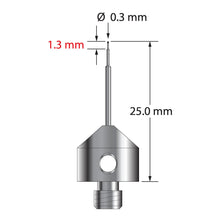AFG-0325-C M5 0.3mm carbide ball stylus with stainless steel base, 25mm long by Q-Mark Manufacturing, Inc.