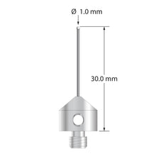 AFG-1030-DS.7-Z M5 stylus with 1.0mm zirconia ball, carbide stem, and stainless steel base, 30.0mm long by Q-Mark Manufacturing, Inc.