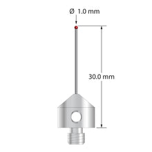 AFG-1030-DS.7 M5 stylus with 1.0mm ruby ball, carbide stem, and stainless steel base by Q-Mark Manufacturing, Inc.