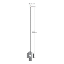 AFG-1080-DS.8 M5 stylus with 1.0mm ruby ball, carbide stem, and stainless steel base, 80mm long by Q-Mark Manufacturing, Inc.