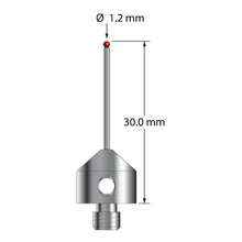 AFG-1230 M5 stylus with 1.2mm ruby ball, carbide stem, and stainless steel base, 30mm long by Q-Mark Manufacturing, Inc.