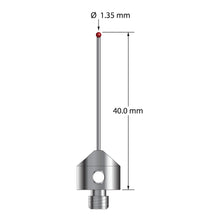 AFG-1340 M5 stylus with 1.35mm ruby ball, carbide stem, and stainless steel base, 40mm long by Q-Mark Manufacturing, Inc.