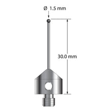 AFG-1530-DS1-SN M5 stylus with 1.5mm silicon nitride ball and stainless steel base, 30mm long by Q-Mark Manufacturing, Inc.