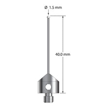 AFG-1540-DS1-Z M5 stylus with 1.5mm zirconia ball, carbide stem, and stainless steel base, 40mm long by Q-Mark Manufacturing, Inc.