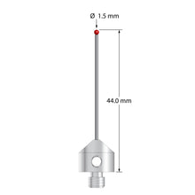 AFG-1544-DS1 M5 stylus with 1.5mm ruby ball, carbide stem, and stainless steel base, 44mm long by Q-Mark Manufacturing, Inc.