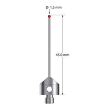 AFG-1545-DS1 M5 stylus with 1.5mm ruby ball, carbide stem, and stainless steel base, 45mm long by Q-Mark Manufacturing, Inc.
