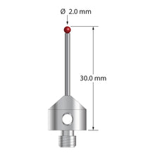 AFG-2030-L M5 stylus with 2.0mm ruby ball, carbide stem, and aluminum base, 30.0mm long by Q-Mark Manufacturing, Inc.