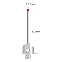 AFG-2041-DS1 M5 stylus with 2.0mm ruby ball, carbide stem, and stainless steel base by Q-Mark Manufacturing, Inc.