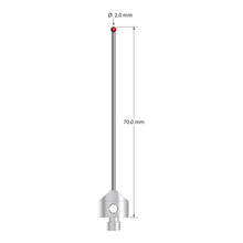 AFG-2070 M5 stylus with 2.0mm ruby ball, carbide stem, and stainless steel base, 70mm long by Q-Mark Manufacturing, Inc.