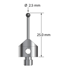 AFG-2525-SN M5 stylus with 2.5mm silicon nitride ball and carbide stem, 25mm long by Q-Mark Manufacturing, Inc.