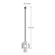 AFG-2555-SN M5 stylus with 2.5mm silicon nitride ball and stainless steel base, 55mm long by Q-Mark Manufacturing, Inc.