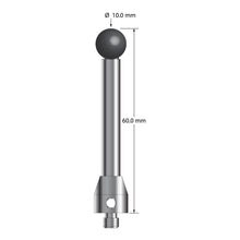 ATG-10060-SN M5 10.0mm silicon nitride stylus with carbide stem and stainless steel base, 60.0mm long by Q-Mark Manufacturing, Inc.
