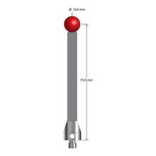 ATG-10080-G M5 stylus with 10.0mm ruby ball, carbon fiber stem, and stainless steel base by Q-Mark Manufacturing, Inc.