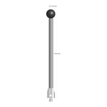 ATG-120118-SN M5 stylus with 12.0 mm silicon nitride ball, carbide stem, and stainless steel base, 118.0 mm long by Q-Mark Manufacturing, Inc.