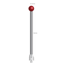 ATG-120118 M5 12.0mm ruby ball stylus with carbide stem and stainless steel base, 118.0mm long.