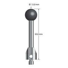 ATG-12050-SN M5 12.0mm silicon nitride stylus with carbide stem and stainless steel base, 50.0mm long by Q-Mark Manufacturing, Inc.