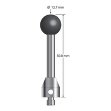 ATG-12750-SN M5 stylus with 12.7mm silicon nitride ball, carbide stem, and stainless steel base, 50mm long by Q-Mark Manufacturing, Inc.