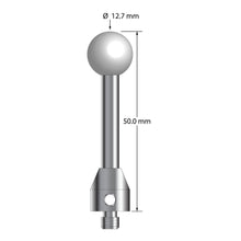 ATG-12750 M5 12.7mm ceramic ball stylus with carbide stem and stainless steel base, 50mm long by Q-Mark Manufacturing, Inc.