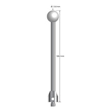 ATG-130100 M5 stylus with 13.0mm ceramic ball, carbide stem, stainless steel base, 100.0mm long by Q-Mark Manufacturing, Inc.