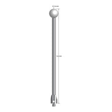 ATG-150155 M5 15.0mm ceramic ball stylus with carbide stem and stainless steel base, 155.0mm long by Q-Mark Manufacturing, Inc.