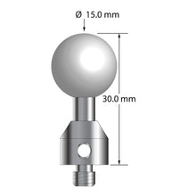 ATG-15030 M5 stylus with 15.0mm ceramic ball, carbide stem, and stainless steel base, 30.0mm long by Q-Mark Manufacturing, Inc.