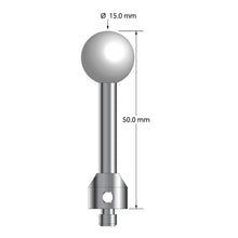 ATG-15050 M5 15.0mm ceramic ball stylus with carbide stem and stainless steel base, 50.0mm long by Q-Mark Manufacturing, Inc.
