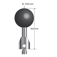 ATG-19040-SN M5 stylus with 19.05mm silicon nitride ball, carbide stem, and stainless steel base, 40mm long by Q-Mark Manufacturing, Inc.