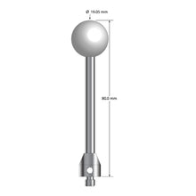 ATG-19080 M5 stylus with 19.05mm ceramic ball, carbide stem, and stainless steel base, 80mm long by Q-Mark Manufacturing, Inc.
