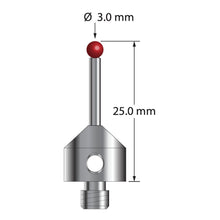 ATG-3025-DS2 M5 stylus with 3.0mm ruby ball, carbide stem, and stainless steel base by Q-Mark Manufacturing, Inc.