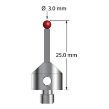 ATG-3025-TX M5 3.0mm ruby ball, carbon fiber stem, titanium base stylus by Q-Mark Manufacturing, Inc.