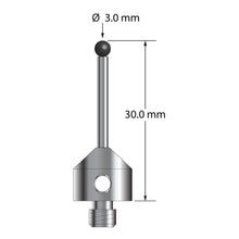 ATG-3030-SN M5 stylus with 3.0mm silicon nitride ball, carbide stem, and stainless steel base, 30.0mm long by Q-Mark Manufacturing, Inc.