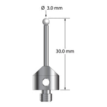 ATG-3030-Z M5 3.0mm zirconia stylus, carbide stem, stainless steel base, 30mm long by Q-Mark Manufacturing, Inc.