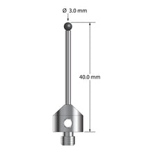 ATG-3040-SN M5 3.0mm silicon nitride stylus with carbide stem and stainless steel base, 40.0mm long by Q-Mark Manufacturing, Inc.