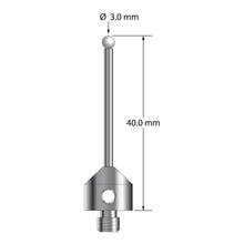 ATG-3040-Z M5 stylus with 3.0mm zirconia ball, carbide stem, and stainless steel base, 40mm long by Q-Mark Manufacturing, Inc.