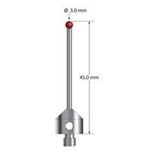 ATG-3045 M5 stylus with 3.0mm ruby ball, carbide stem, and stainless steel base, 45mm long by Q-Mark Manufacturing, Inc.