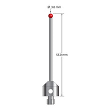 ATG-3055 M5 stylus with 3.0mm ruby ball, carbide stem, stainless steel base, 55mm long by Q-Mark Manufacturing, Inc.