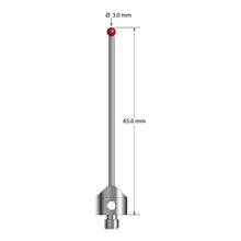 ATG-3065 M5 3.0mm ruby ball stylus with carbide stem and stainless steel base, 65.0mm long by Q-Mark Manufacturing, Inc.