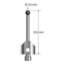 ATG-3533-SN M5 stylus with 3.5mm silicon nitride ball and stainless steel base, 33mm long by Q-Mark Manufacturing, Inc.