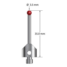 ATG-3535 M5 stylus with 3.5mm ruby ball, carbide stem, and stainless steel base, 35mm long by Q-Mark Manufacturing, Inc.
