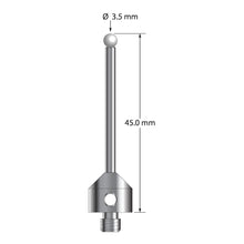 ATG-3545-Z M5 stylus with 3.5mm zirconia ball, carbide stem, and stainless steel base, 45mm long by Q-Mark Manufacturing, Inc.