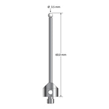 ATG-3560-Z M5 stylus with 3.5mm zirconia ball, carbide stem, and stainless steel base, 60mm long by Q-Mark Manufacturing, Inc.