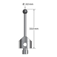 ATG-4033-SN M5 stylus with 4.0mm silicon nitride ball, carbide stem, stainless steel base, 33mm long by Q-Mark Manufacturing, Inc.