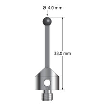 ATG-4033-TX-SN M5 stylus with 4.0mm silicon nitride ball, carbon fiber stem, and titanium base, 33.0mm long by Q-Mark Manufacturing, Inc.
