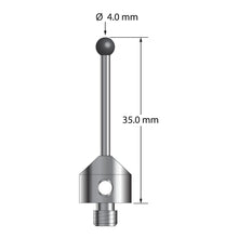 ATG-4035-SN M5 stylus with 4.0mm silicon nitride ball, carbide stem, stainless steel base, 35.0mm long by Q-Mark Manufacturing, Inc.