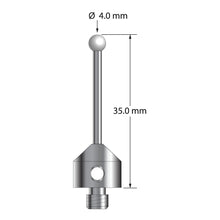 ATG-4035-Z M5 stylus with 4.0mm zirconia ball and carbide stem, 35.0mm long, by Q-Mark Manufacturing, Inc.