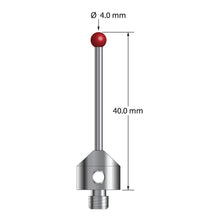 ATG-4040 M5 stylus with 4.0mm ruby ball, carbide stem, and stainless steel base, 40.0mm long by Q-Mark Manufacturing, Inc.