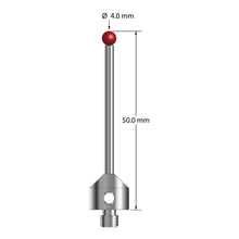 ATG-4050 M5 4.0mm ruby ball stylus with carbide stem and stainless steel base, 50mm long by Q-Mark Manufacturing, Inc.