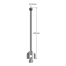 ATG-4064-TX-SN M5 stylus with 4.0mm silicon nitride ball, carbon fiber stem, and titanium base, 64.0mm long by Q-Mark Manufacturing, Inc.